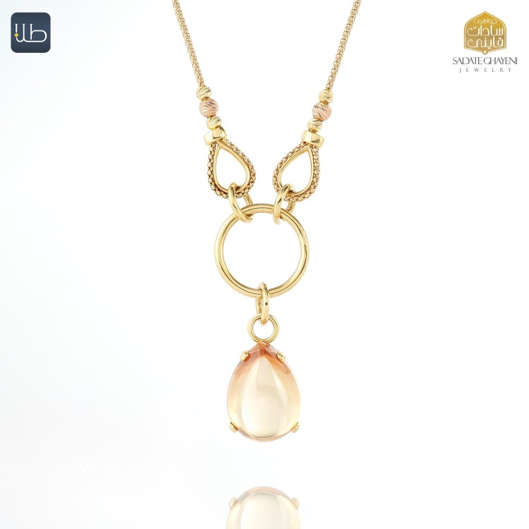 گردنبند طلا آمبر (کد 4449)