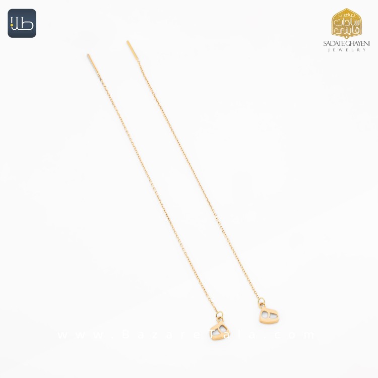 گوشواره طلا بخیه آلتین (کد 4535)
