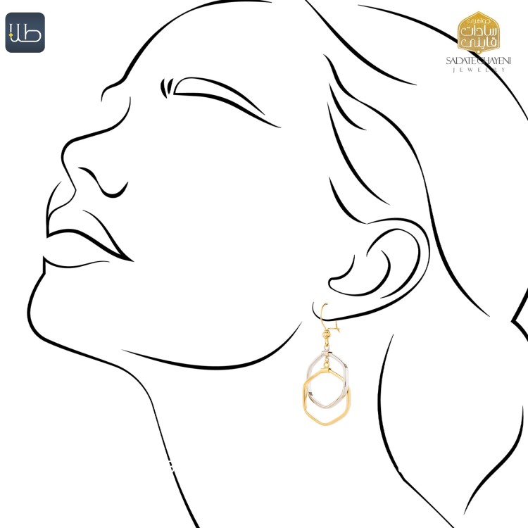 گوشواره طلا هالوی (کد 4310)