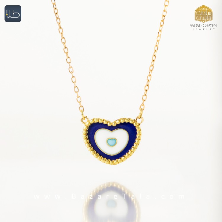 گردنبند طلا طرح قلب (کد 3410)