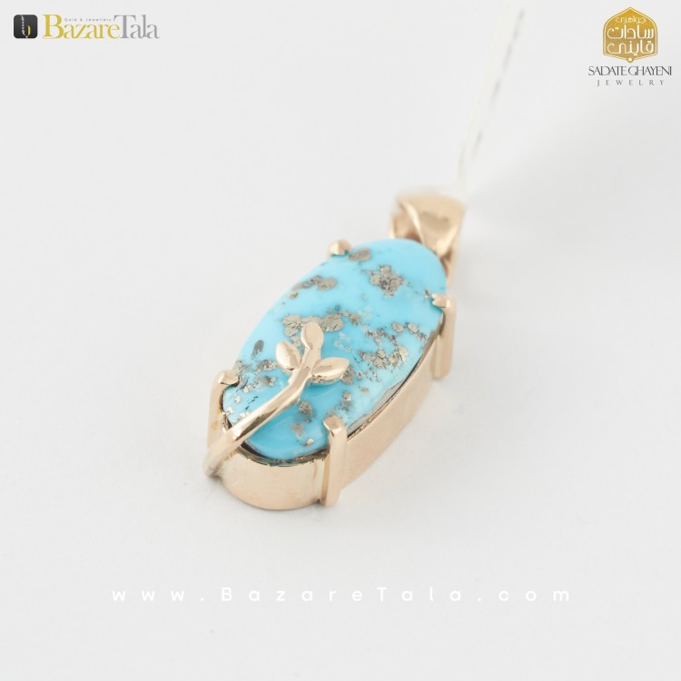 پلاک طلا فیروزه (کد 3941)