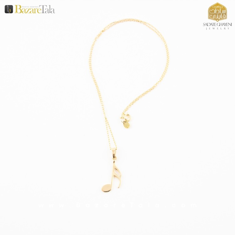 گردنبند طلا طرح دولا چنگ موریس (کد 4017)