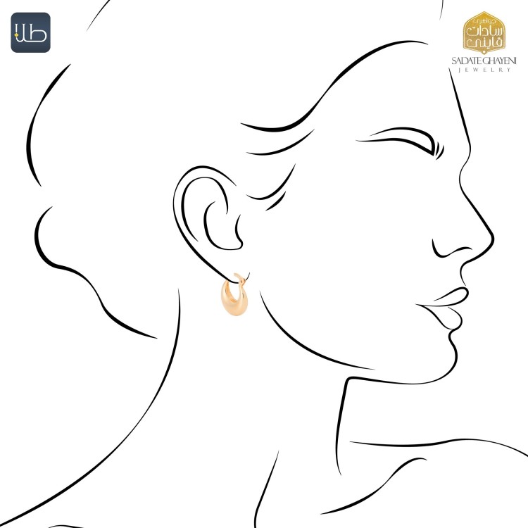 گوشواره  طلا فیوژن (کد 3840)