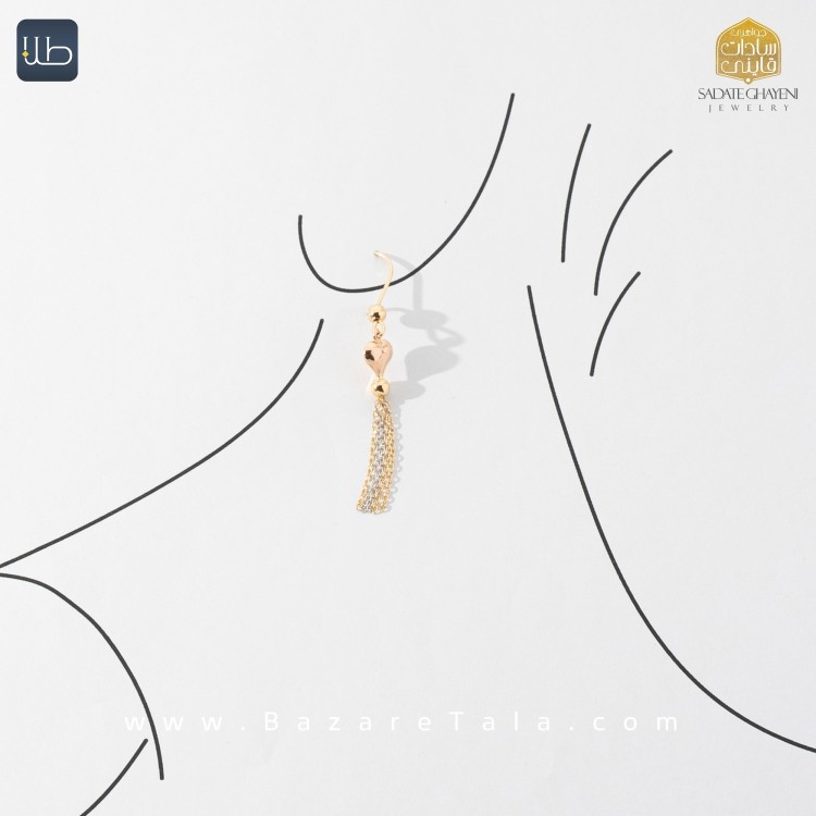 گوشواره طلا آریانا (کد 3864)