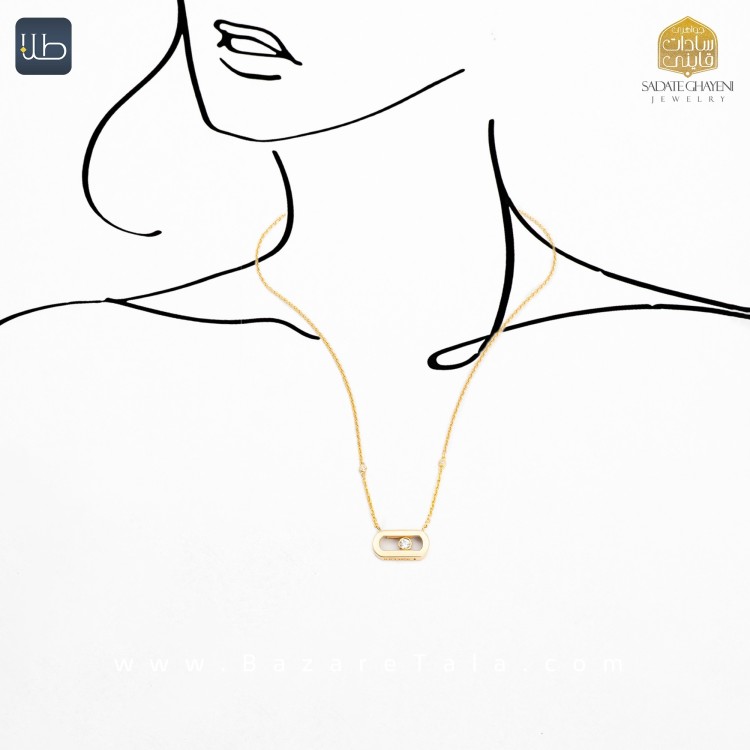 گردنبند طلا مسیکا (کد 4533)