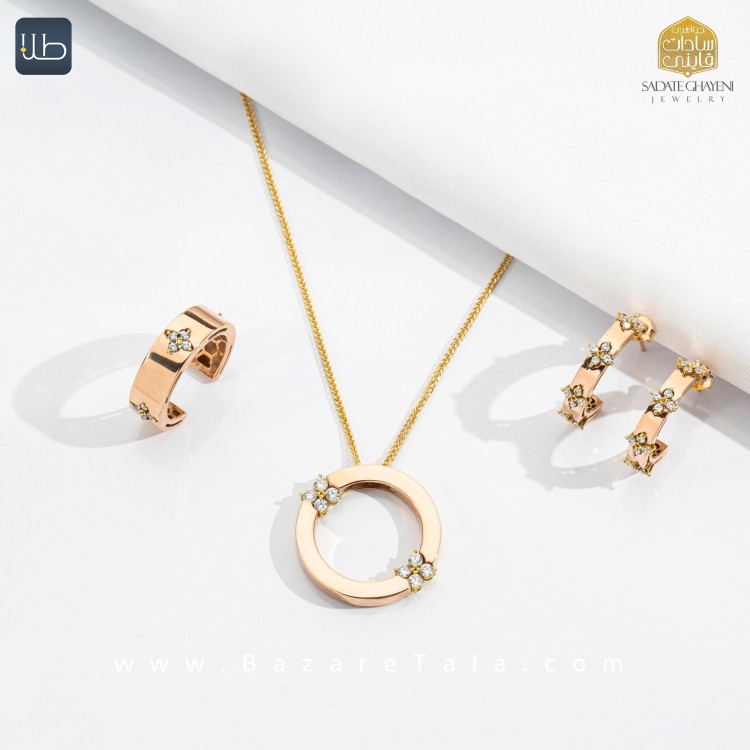 نیم ست طلا اخوت (کد 4536)
