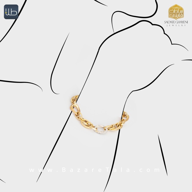 دستبند طلا آریانا (کد 4290)