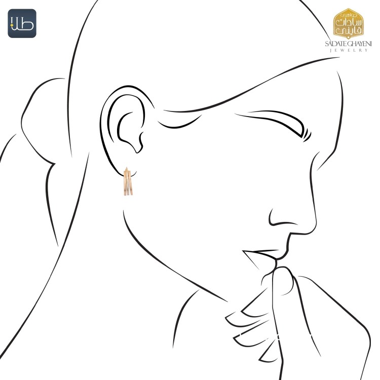 گوشواره طلا ببتو Bebeto (کد 4511)