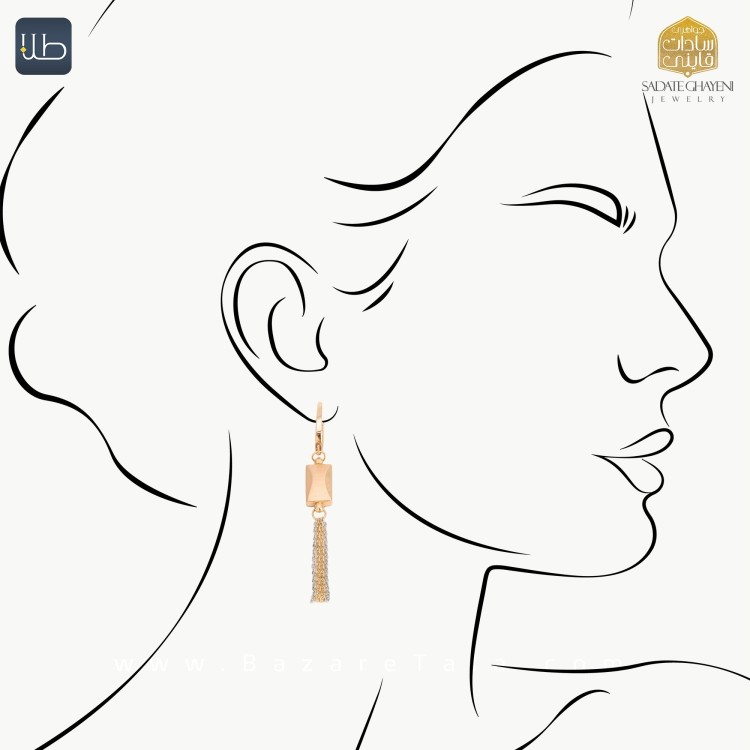 گوشواره طلا ویولت (کد 4308)
