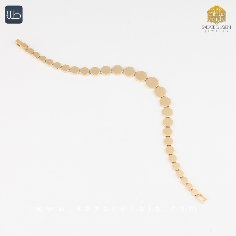 دستبند طلا طرح رولکس (کد 4521)