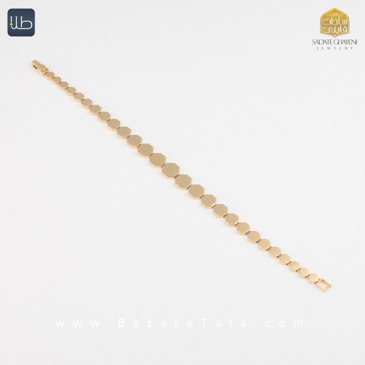 دستبند طلا طرح رولکس (کد 4521)