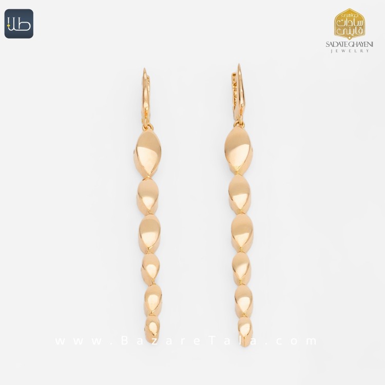 گوشواره طلا کاملیا (کد 4363)