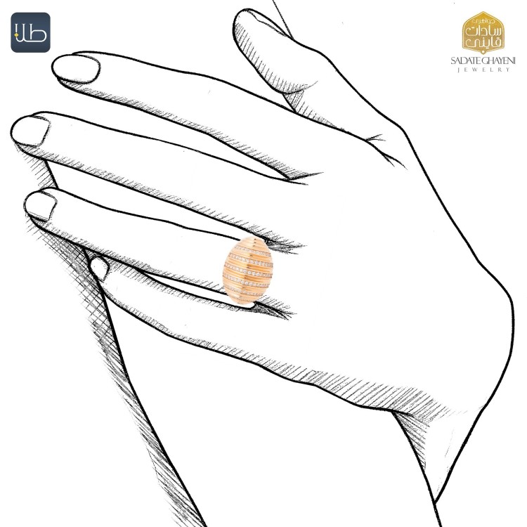 انگشتر طلا نایس کلاسیک (کد 4371)