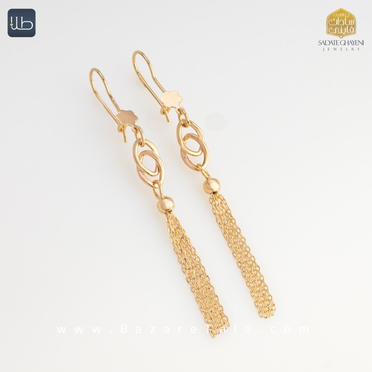 گوشواره طلا ونزو (کد 4460)