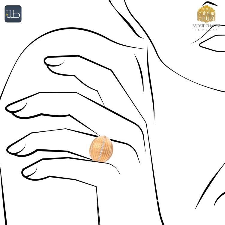 انگشتر طلا نایس کلاسیک (کد 4372)