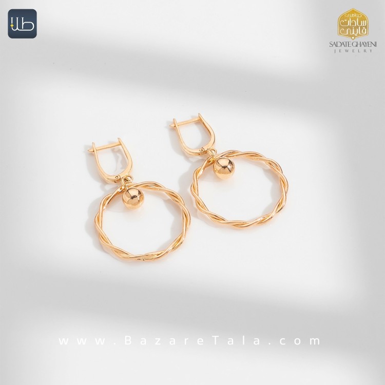 گوشواره طلا دلوین (کد 4509)