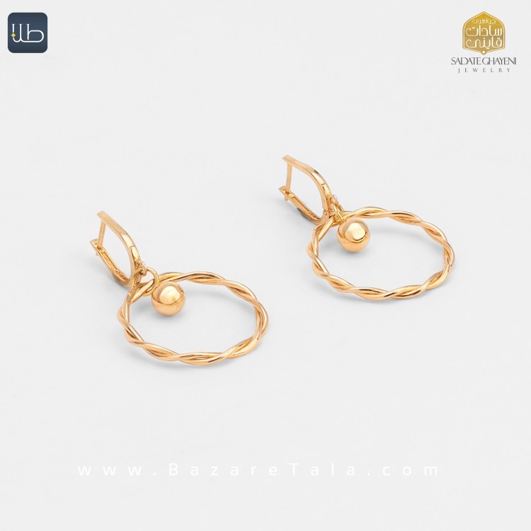 گوشواره طلا دلوین (کد 4509)