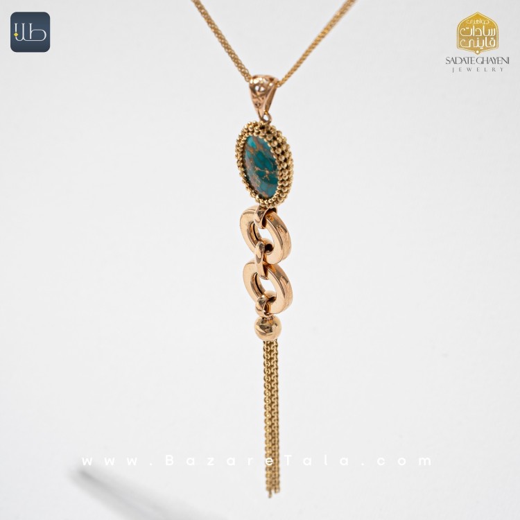 نیم ست طلا فیروزه (کد 3473)