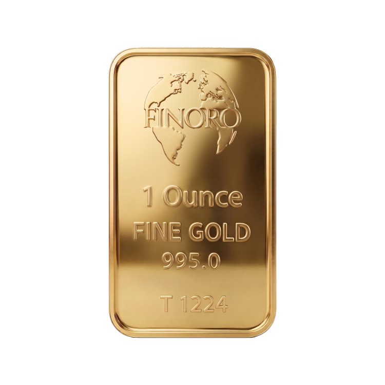 شمش طلای 1 اونس 24 عیار فینورو (کد 5610)