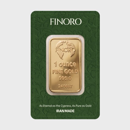 شمش طلای 1 اونس 24 عیار فینورو (کد 5610)